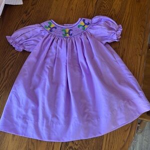 Fleur-de-lis Mardi Gras Smock